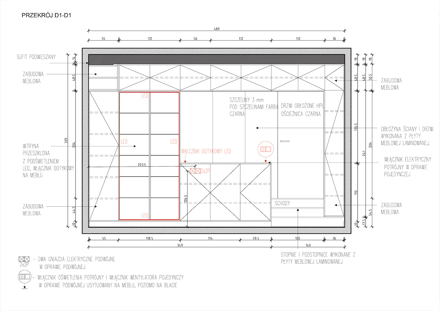 Projekt adaptacji garażu - Biuro, styl nowoczesny - zdjęcie od pdobrowolski.design - Homebook