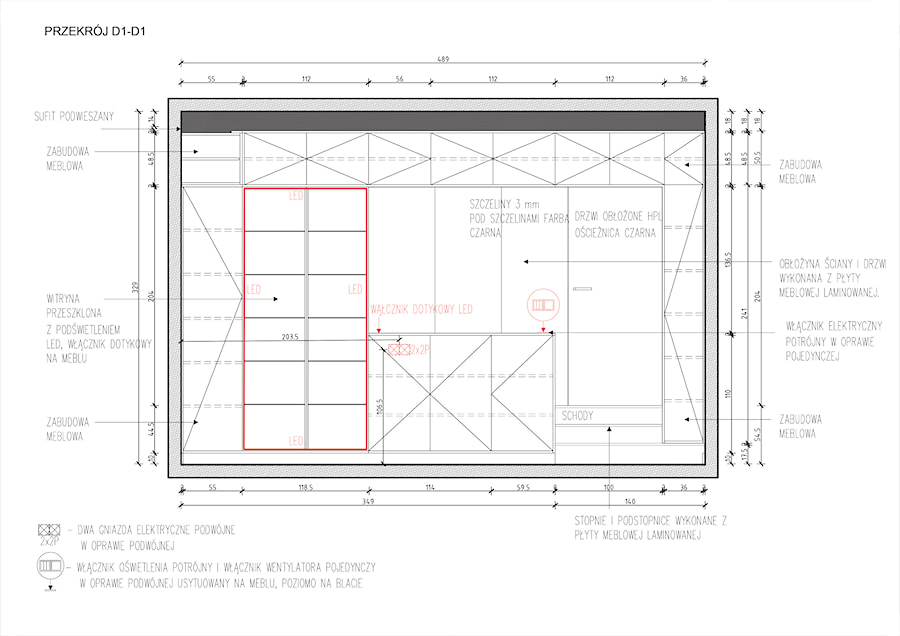 Projekt adaptacji garażu - Biuro, styl nowoczesny - zdjęcie od pdobrowolski.design