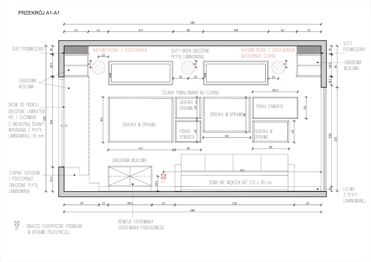 Projekt adaptacji garażu - Biuro, styl nowoczesny - zdjęcie od pdobrowolski.design - Homebook