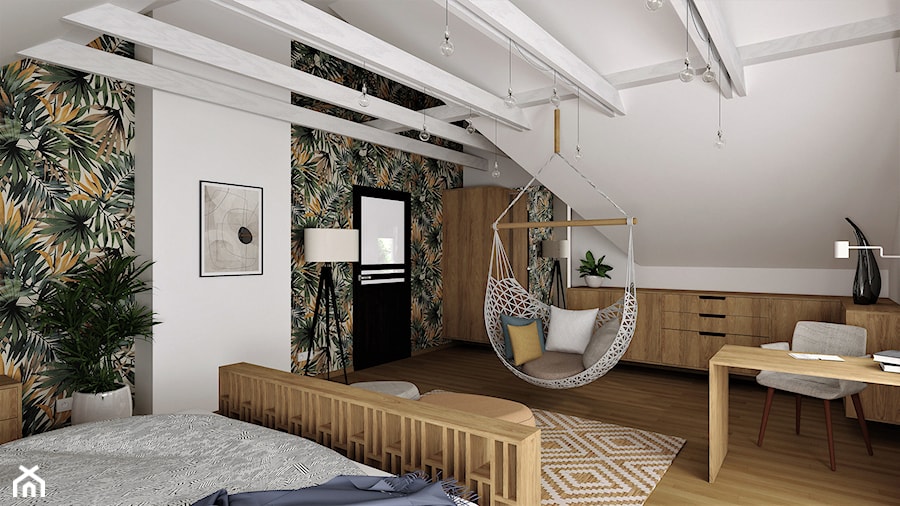 Projekt sypialni - Sypialnia, styl nowoczesny - zdjęcie od pdobrowolski.design
