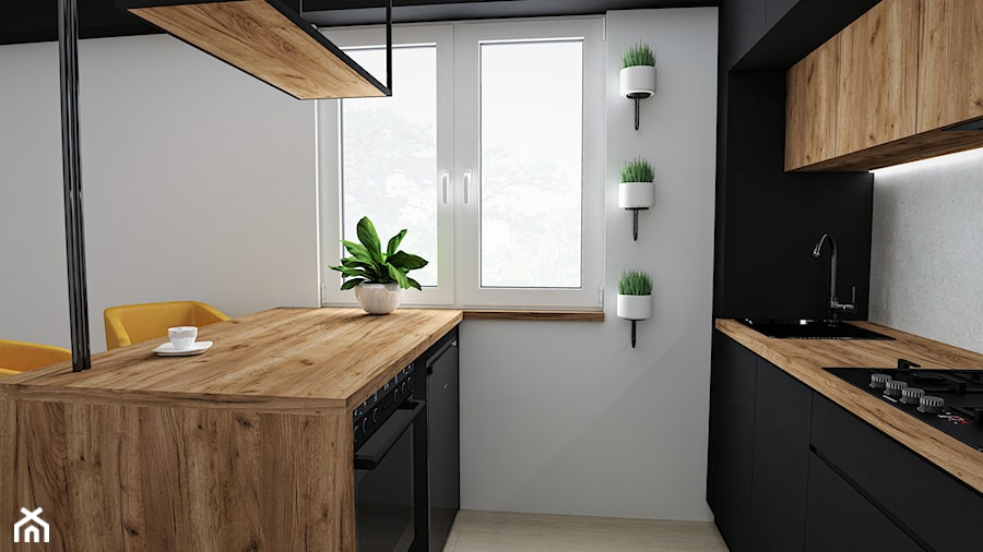 Zabudowa kuchenna w stylu Soft Loft - zdjęcie od pdobrowolski.design