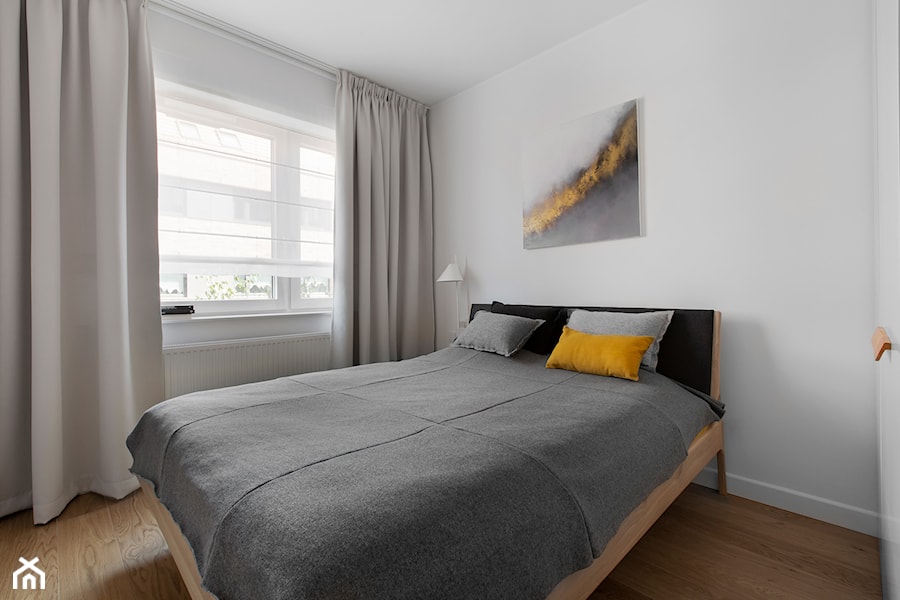 Realizacja - Apartament Riverview w Gdańsku - Salon, styl skandynawski - zdjęcie od Conceptownia