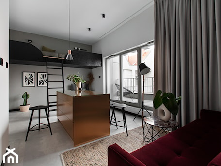 Aranżacje wnętrz - Salon: Realizacja - Apartament Grano Residence Gdańsk Śródmieście - Salon, styl skandynawski - Conceptownia. Przeglądaj, dodawaj i zapisuj najlepsze zdjęcia, pomysły i inspiracje designerskie. W bazie mamy już prawie milion fotografii!