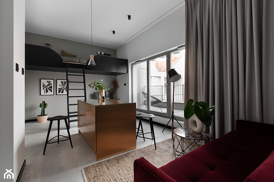 Realizacja - Apartament Grano Residence Gdańsk Śródmieście - Salon, styl skandynawski - zdjęcie od Conceptownia