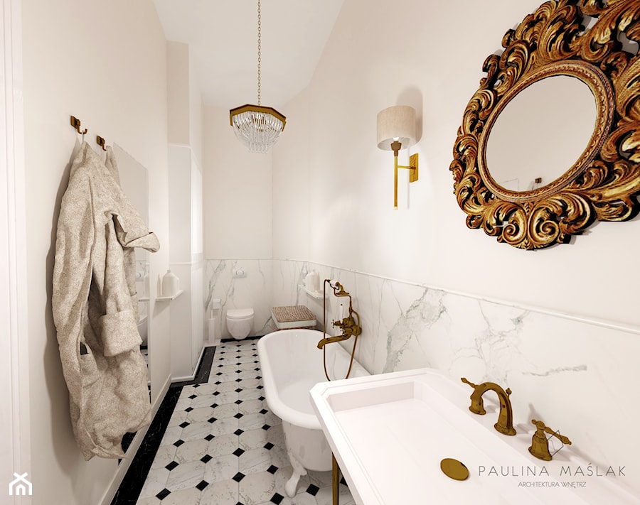 italian impression bathroom - zdjęcie od Paulina Maślak Architektura Wnętrz