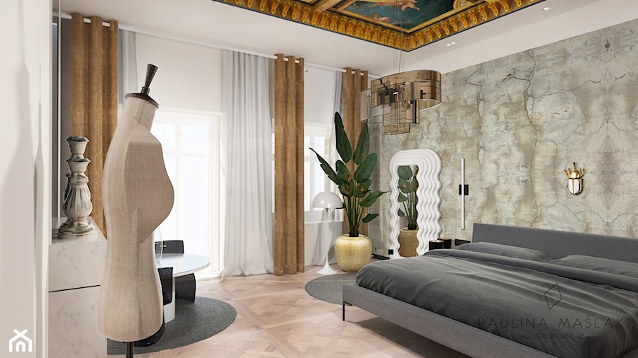 italian impression bedroom - zdjęcie od Paulina Maślak Architektura Wnętrz