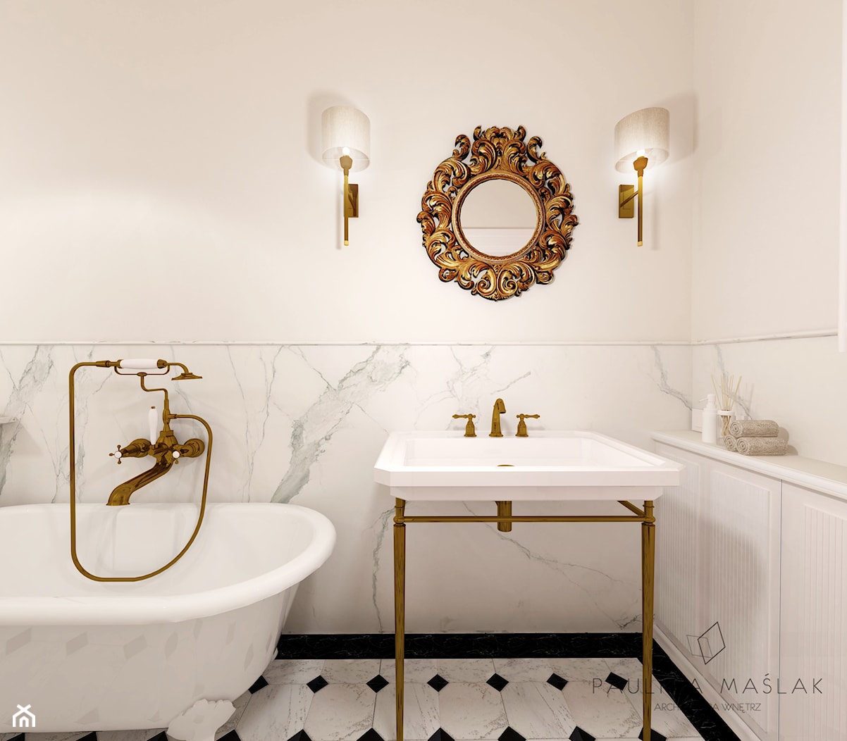 italian impression bathroom - zdjęcie od Paulina Maślak Architektura Wnętrz - Homebook