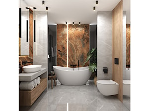 Piękna łazienka - inspiracje Ceramico24.pl - zdjęcie od Ceramico24.pl - DUŻE gresy & inspiracje