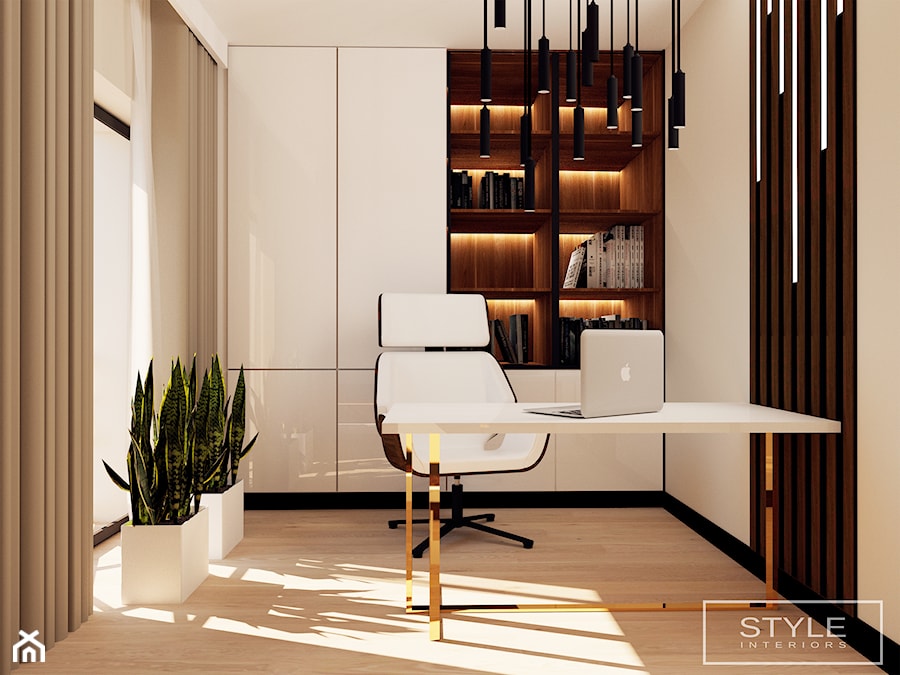 Luksusowy apartament Eli - Biuro - zdjęcie od STYLE INTERIORS