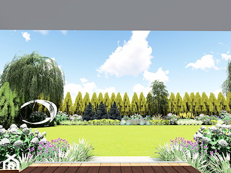Aranżacje wnętrz - Ogród: Projekt ogrodu w Niemczu - LineArtOgrody. Przeglądaj, dodawaj i zapisuj najlepsze zdjęcia, pomysły i inspiracje designerskie. W bazie mamy już prawie milion fotografii!