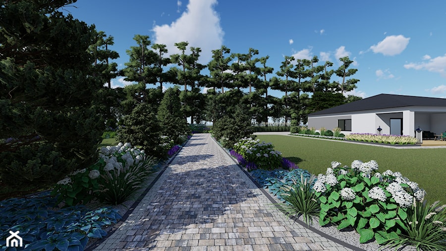 Projekt ogrodu w Jarużynie - Ogród, styl nowoczesny - zdjęcie od LineArtOgrody