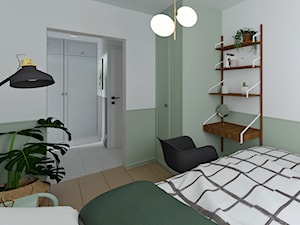 Mieszkanie 35m, Świdnik - Sypialnia, styl skandynawski - zdjęcie od Kąty Metry Pracownia Projektowania Wnętrz