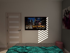 Mieszkanie 47m2 - Sypialnia, styl nowoczesny - zdjęcie od Wnętrza z pasją