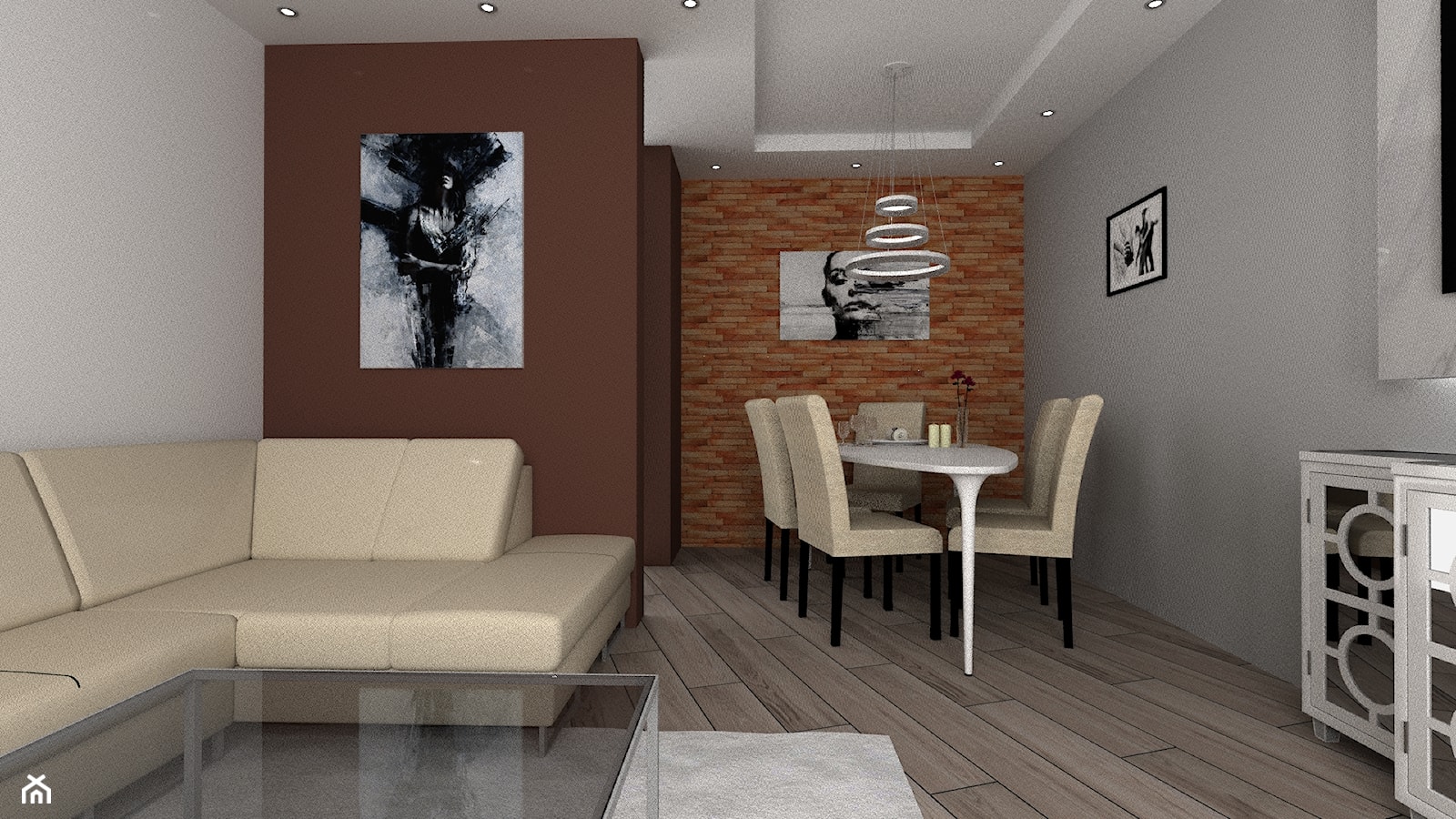 Mieszkanie 60m2 - Salon, styl tradycyjny - zdjęcie od Wnętrza z pasją - Homebook