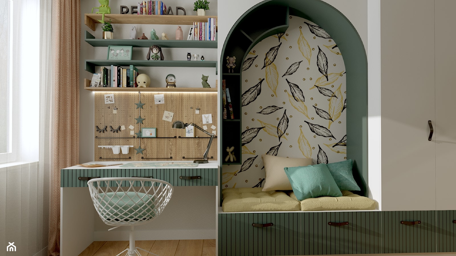 Pastelowy pokój dla dziewczynki - zdjęcie od RED DOT Projektowanie Wnętrz - Homebook