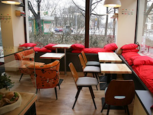 Kawiarnia Cofeina, Metro Politechnika,Wwa - Wnętrza publiczne, styl vintage - zdjęcie od DZIURDZIAprojekt