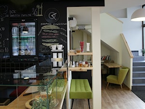 Kawiarnia Cofeina, Metro Politechnika,Wwa - Wnętrza publiczne, styl vintage - zdjęcie od DZIURDZIAprojekt