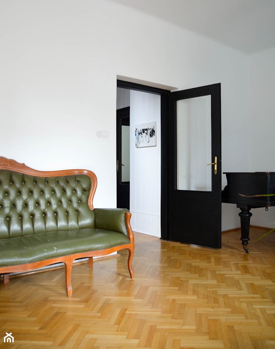 100m, Biuro Dziurdzia Projekt, Wwa - Średnie w osobnym pomieszczeniu z sofą białe biuro - zdjęcie od DZIURDZIAprojekt
