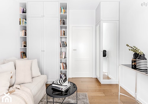 Powiśle, 76 m - Duża biała sypialnia, styl prowansalski - zdjęcie od DZIURDZIAprojekt