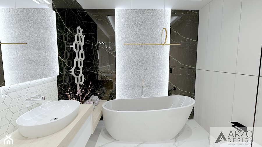 Łazienka w stylu nowoczesnego glamour - zdjęcie od ARZO DESIGN