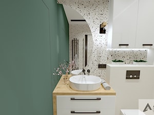 Łazienka w płytkach lastryko - zdjęcie od ARZO DESIGN