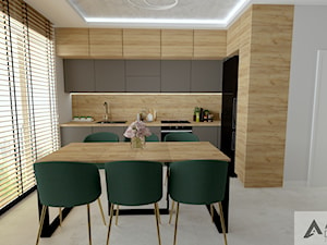 Salon z aneksem kuchennym - zdjęcie od ARZO DESIGN