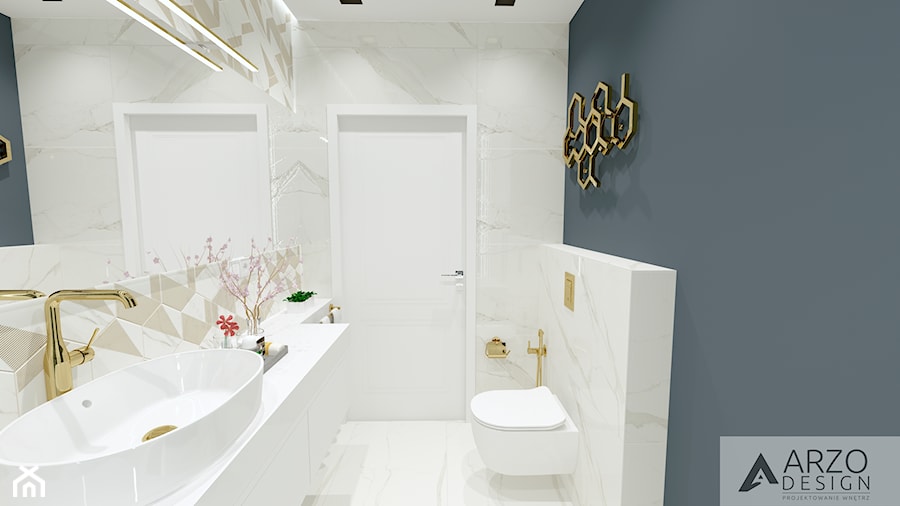 Łazienka w stylu glamour - zdjęcie od ARZO DESIGN