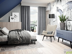 Przytulna sypialnia - zdjęcie od Make It Yours Studio projektowania wnętrz