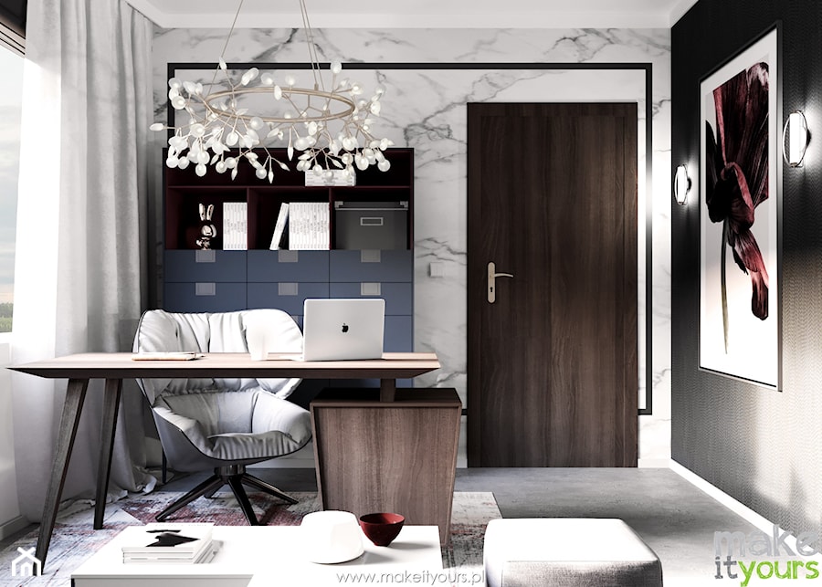 Domowe biuro - zdjęcie od Make It Yours Studio projektowania wnętrz