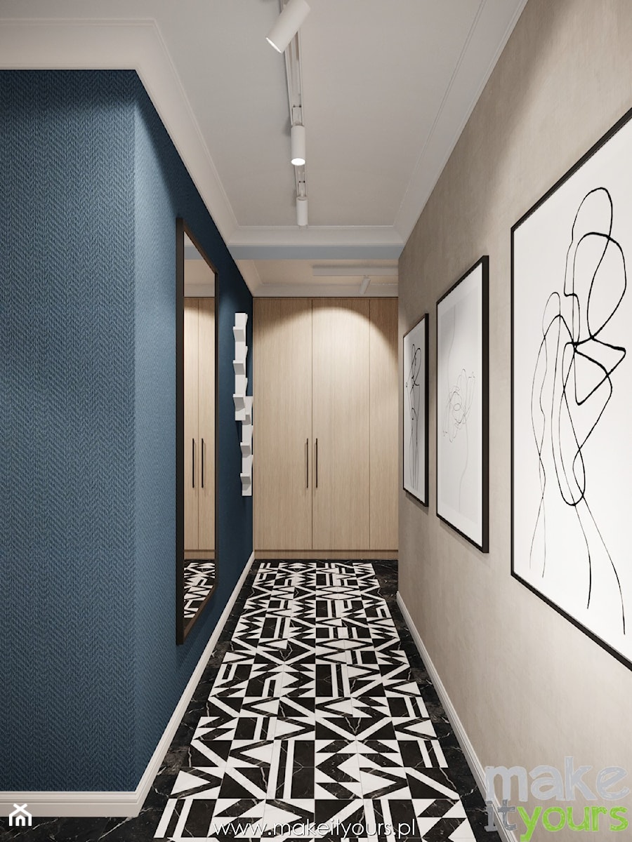 Przytulny korytarz - zdjęcie od Make It Yours Studio projektowania wnętrz