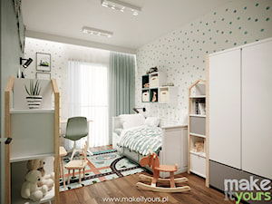 Miętowy pokój dla chłopca - zdjęcie od Make It Yours Studio projektowania wnętrz