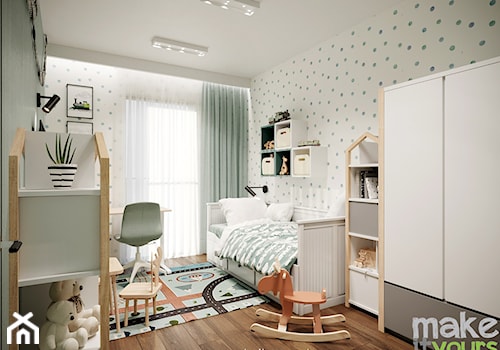 Miętowy pokój dla chłopca - zdjęcie od Make It Yours Studio projektowania wnętrz