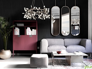 Domowe biuro z kolorem fuksji - zdjęcie od Make It Yours Studio projektowania wnętrz