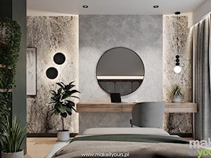 Klimatyczne wnętrza sypialni - zdjęcie od Make It Yours Studio projektowania wnętrz