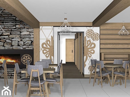 Aranżacje wnętrz - Wnętrza publiczne: Sala restauracyjna - SPACE PROJECT Małgorzata Rapacz. Przeglądaj, dodawaj i zapisuj najlepsze zdjęcia, pomysły i inspiracje designerskie. W bazie mamy już prawie milion fotografii!