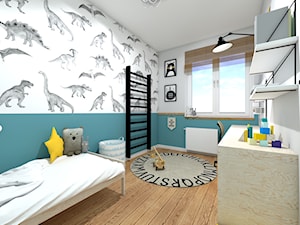 Blue Dino - mały pokój przedszkolaka - zdjęcie od Knapik Design