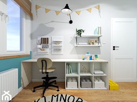 Aranżacje wnętrz - Pokój dziecka: Blue Dino - mały pokój przedszkolaka - Knapik Design. Przeglądaj, dodawaj i zapisuj najlepsze zdjęcia, pomysły i inspiracje designerskie. W bazie mamy już prawie milion fotografii!