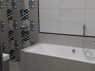 Nowoczesna łazienka w geometryczne wzory - paradyż orrios