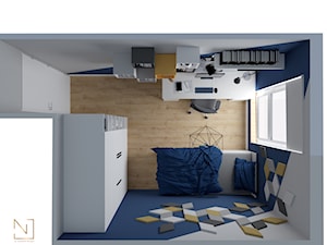 Mieszkanie w szarości. - Pokój dziecka, styl nowoczesny - zdjęcie od JN DESIGN Justyna Niemyjska