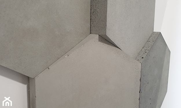 płytki z betonu w kształcie heksagonów