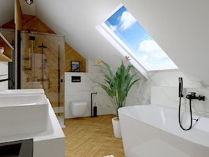 Łazienka na poddaszu - zdjęcie od AD&D Architektura Dekoracja & Design