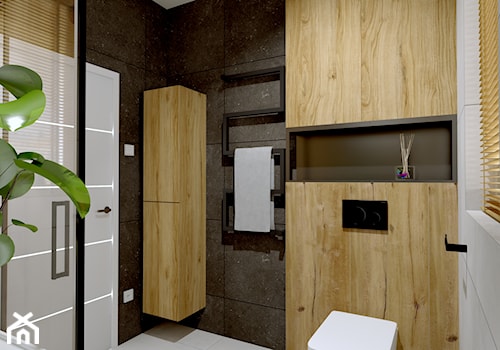 Łazienka w domu jednorodzinnym - Średnia łazienka z oknem, styl skandynawski - zdjęcie od AD&D Architektura Dekoracja & Design