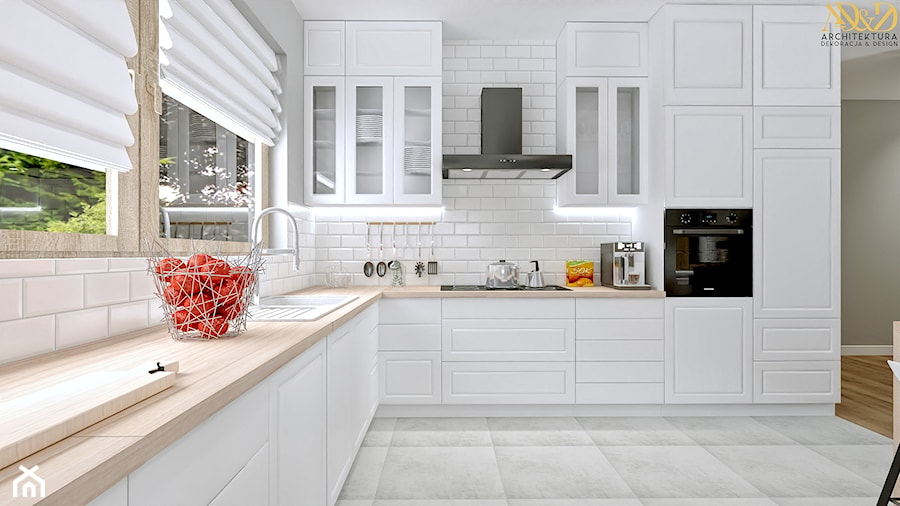 Kuchnia w domu jednorodzinnym - zdjęcie od AD&D Architektura Dekoracja & Design
