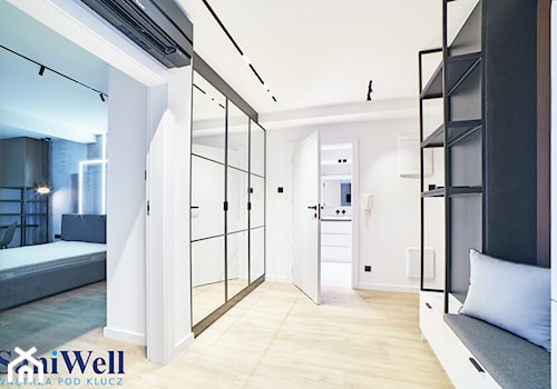 SaniWell wchodzisz i mieszkasz - Ruczaj - mieszkanie pod klucz - Hol / przedpokój, styl minimalistyczny - zdjęcie od SaniWell - wnętrza pod klucz - wchodzisz i mieszkasz