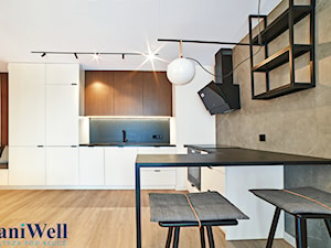 SaniWell wchodzisz i mieszkasz - Ruczaj - mieszkanie pod klucz - Kuchnia, styl minimalistyczny - zdjęcie od SaniWell - wnętrza pod klucz - wchodzisz i mieszkasz