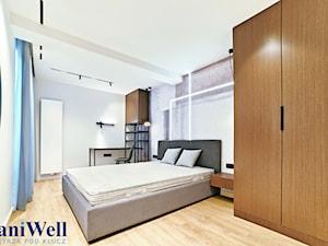 SaniWell wchodzisz i mieszkasz - Ruczaj - mieszkanie pod klucz - Sypialnia, styl nowoczesny - zdjęcie od SaniWell - wnętrza pod klucz - wchodzisz i mieszkasz