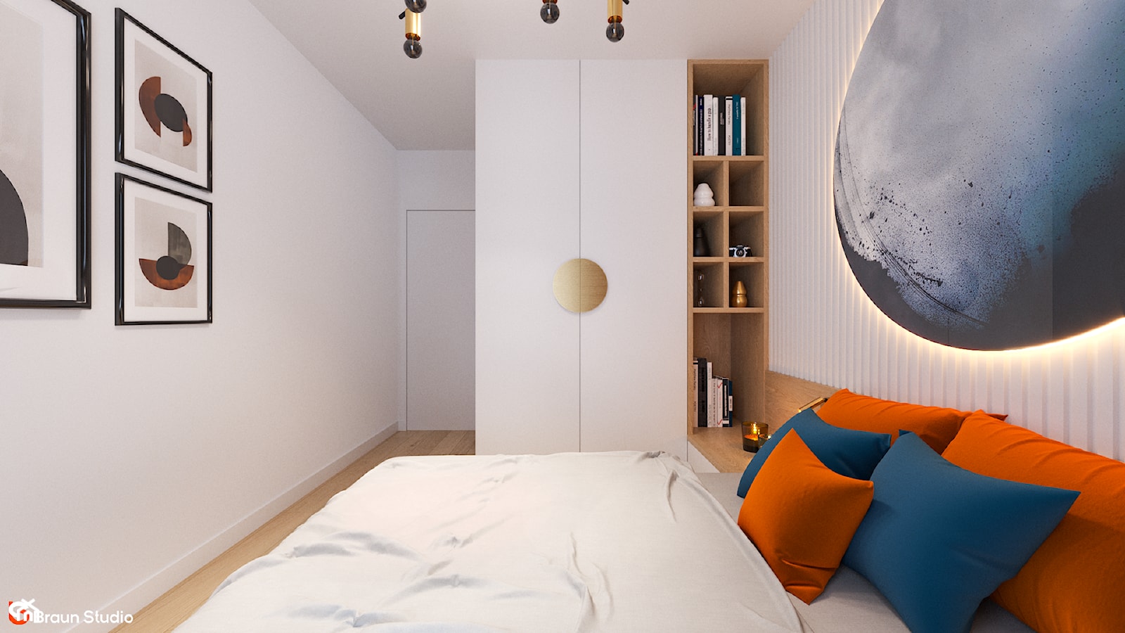 "TERRAZZO AMORE" projekt mieszkania na start o pow. 36 m2 - zdjęcie od Braun Studio - Homebook