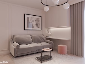 NEOCOCTAIL - projekt mieszkania o pow. 54 m2 inspirowanego neoantykiem - zdjęcie od Braun Studio