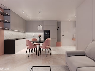 NEOCOCTAIL - Projekt nowoczesnego mieszkania o pow. 54 m2 