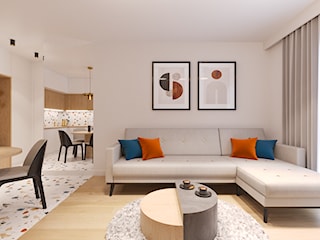 "TERRAZZO AMORE" - Projekt mieszkania o pow. 36 m2